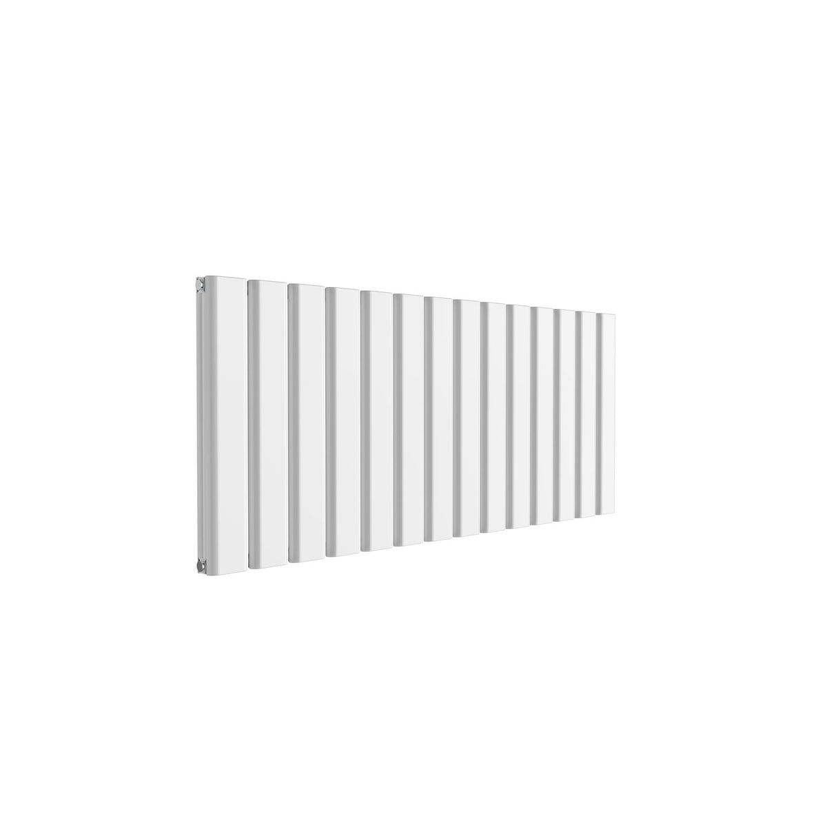 Reina Vicari Aluminium Panel Horizontal Designer Radiator WHITE_DOUBLE_600X1400