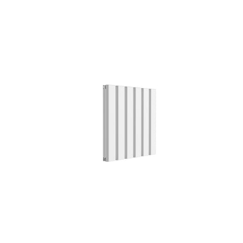 Reina Vicari Aluminium Panel Horizontal Designer Radiator WHITE_DOUBLE_600X600
