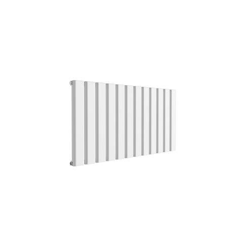 Reina Vicari Aluminium Panel Horizontal Designer Radiator WHITE_SINGLE_600X1200