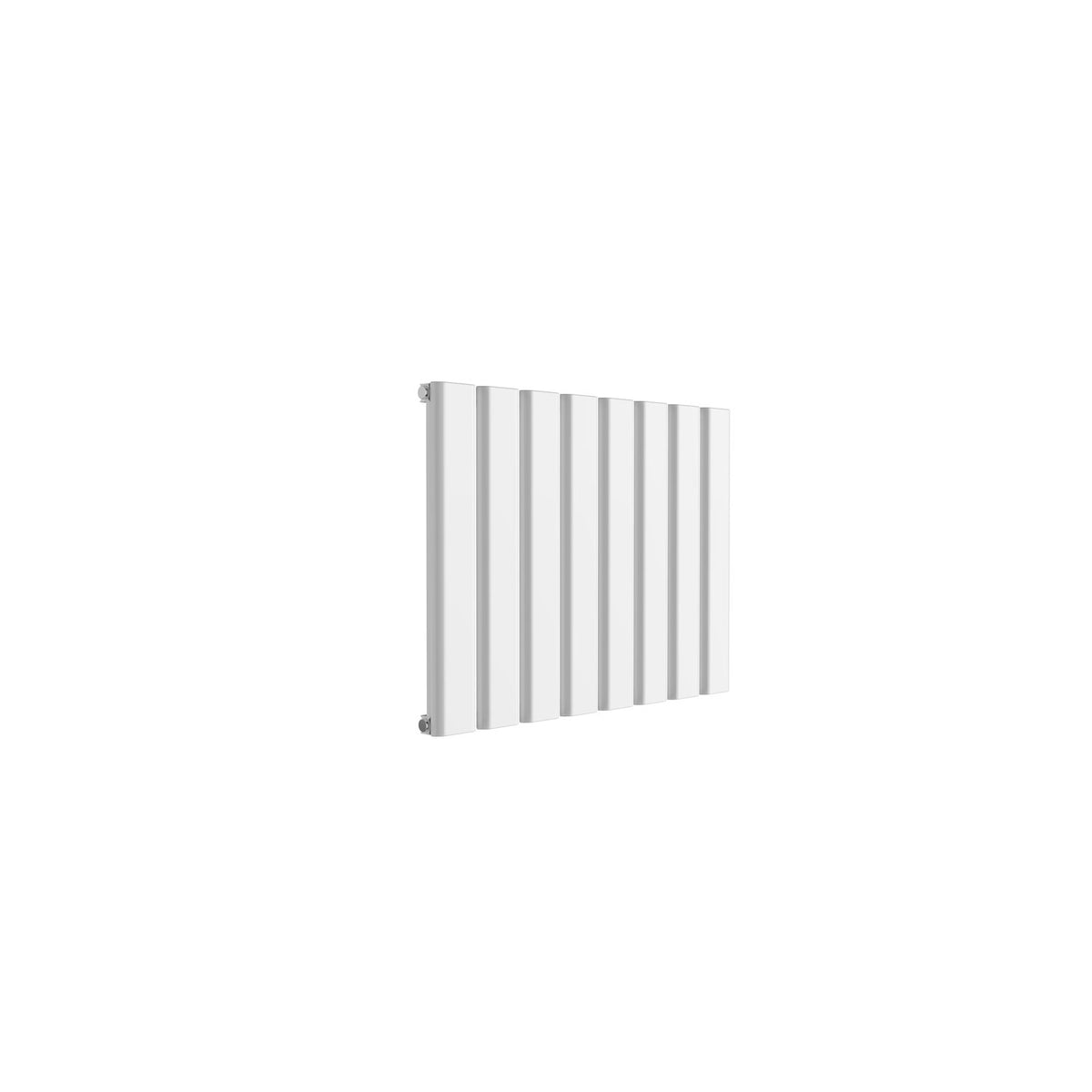 Reina Vicari Aluminium Panel Horizontal Designer Radiator WHITE_SINGLE_600X800