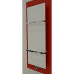 White Heated Towel Rail Dimensions - 400mm Pipe Centre, 450mm Overall Width