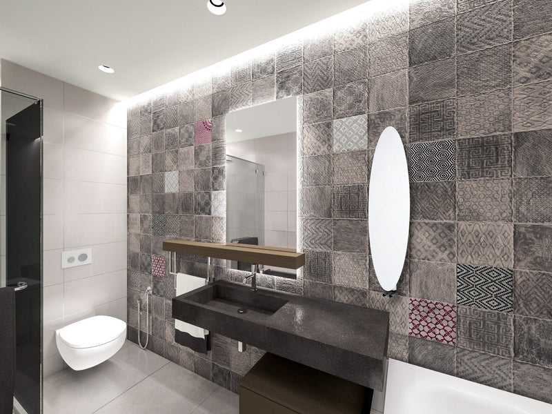 Designer Surf Style 1000 mm High x 300 mm Wide Heated Towel Radiator White