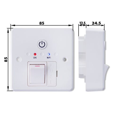 Electric Towel Rail Wifi Timer With Fused Spur Timerswitch