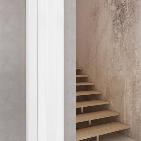 Faro Vertical Aluminium Radiator Heater - White & Anthracite