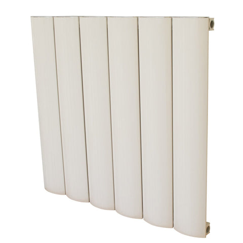 Horizontal Aluminium Radiator Oval Column Heater - White & Black & Grey