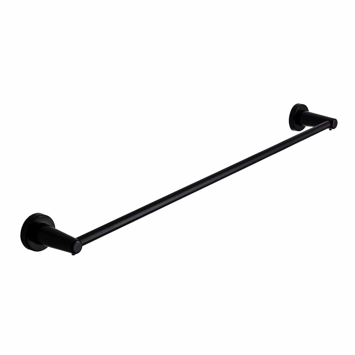 Round / Black Magnetic Hanger Extra Towel Rail Bar - Elegant Radiators