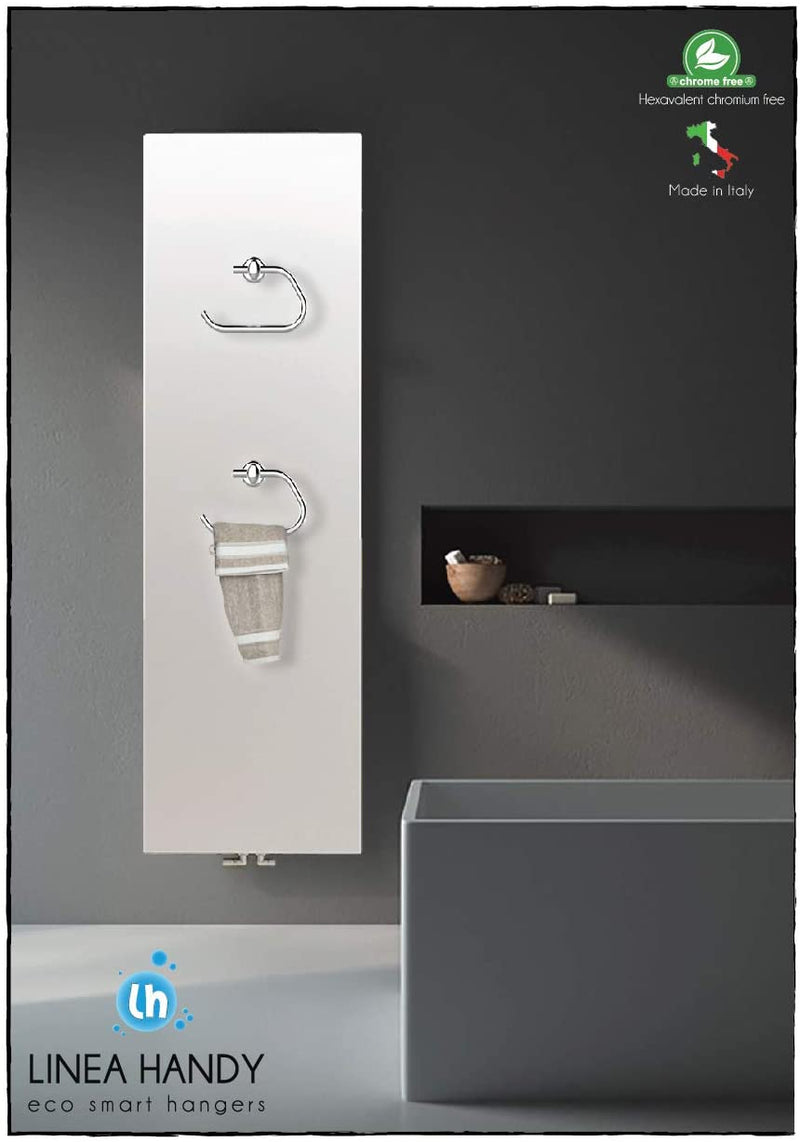 Chrome Magnetic Toilet Roll Holder For Towel Radiators Chrome