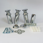 Curved Metal Brackets For Heated Towel Rail Radiator Chrome