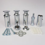 Straight Metal Brackets For Heated Towel Rail Radiator Chrome