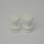 White Pegs for Heated Towel Rail Radiator Hooks(Pair)