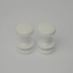 White Pegs for Heated Towel Rail Radiator Hooks(Pair)