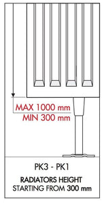 PK3 Floor Stand For Panel Radiators Floor Bracket Feet