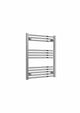 Flat / 800 x 600 mm Reina Capo Chrome Flat & Curved Towel Rail Radiator