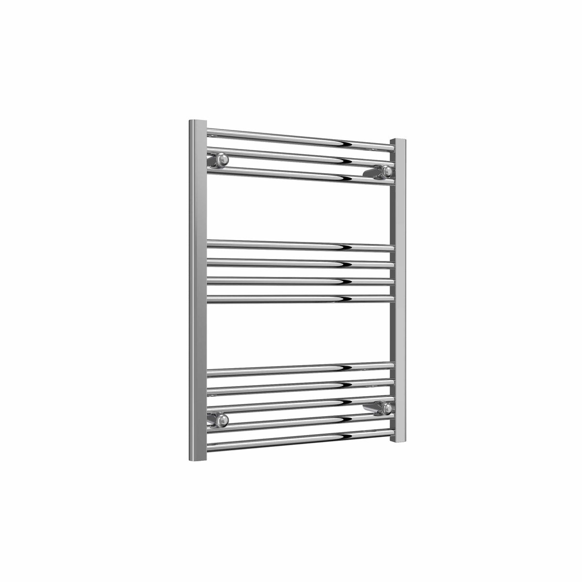 Flat / 800 x 600 mm Reina Capo Chrome Flat & Curved Towel Rail Radiator