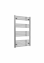 Flat / 1000 x 600 mm Reina Capo Chrome Flat & Curved Towel Rail Radiator