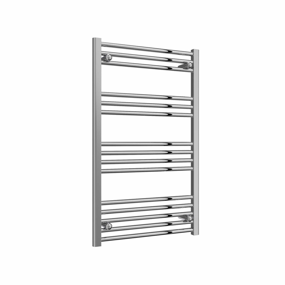 Flat / 1000 x 600 mm Reina Capo Chrome Flat & Curved Towel Rail Radiator