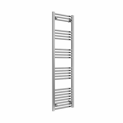 Flat / 1800 x 400 mm Reina Capo Chrome Flat & Curved Towel Rail Radiator