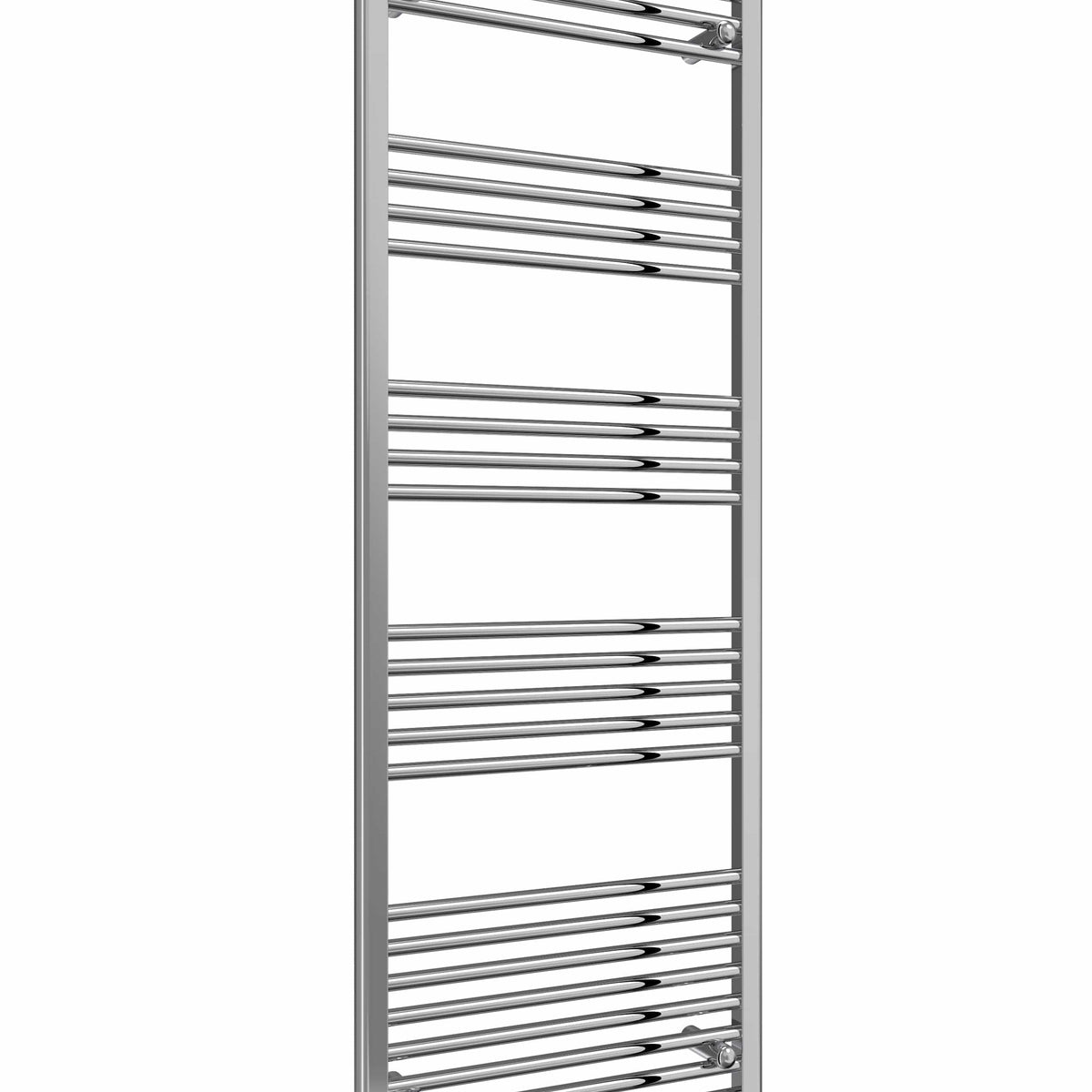 Flat / 1800 x 600 mm Reina Capo Chrome Flat & Curved Towel Rail Radiator