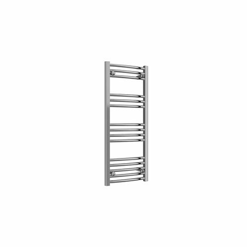 Curved / 1000 x 400 mm Reina Capo Chrome Flat & Curved Towel Rail Radiator