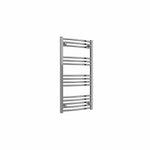 Curved / 1000 x 500 mm Reina Capo Chrome Flat & Curved Towel Rail Radiator