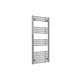 Curved / 1200 x 500 mm Reina Capo Chrome Flat & Curved Towel Rail Radiator