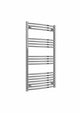 Curved / 1200 x 600 mm Reina Capo Chrome Flat & Curved Towel Rail Radiator