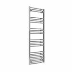 Curved / 1800 x 500 mm Reina Capo Chrome Flat & Curved Towel Rail Radiator