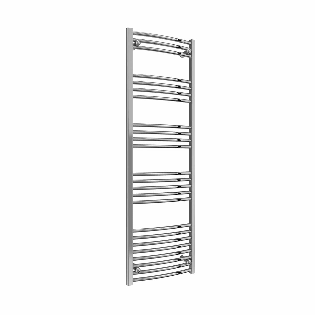 Curved / 1800 x 500 mm Reina Capo Chrome Flat & Curved Towel Rail Radiator