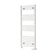 1200 x 500 mm Reina Capo White Flat Designer Towel Rail Radiator