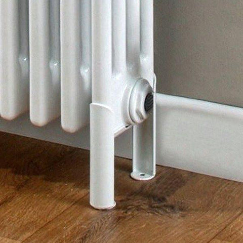 Reina Colona Column Horizontal and Vertical Radiator Feet - White