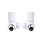 Reina Crova Corner Valve White For Towel Rail (Pair)
