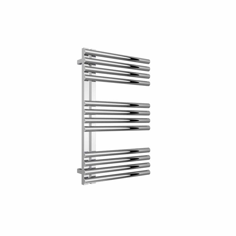 800 x 500 mm Reina Designer Adora Vertical Heated Towel Rail Stainless Steel Radiator