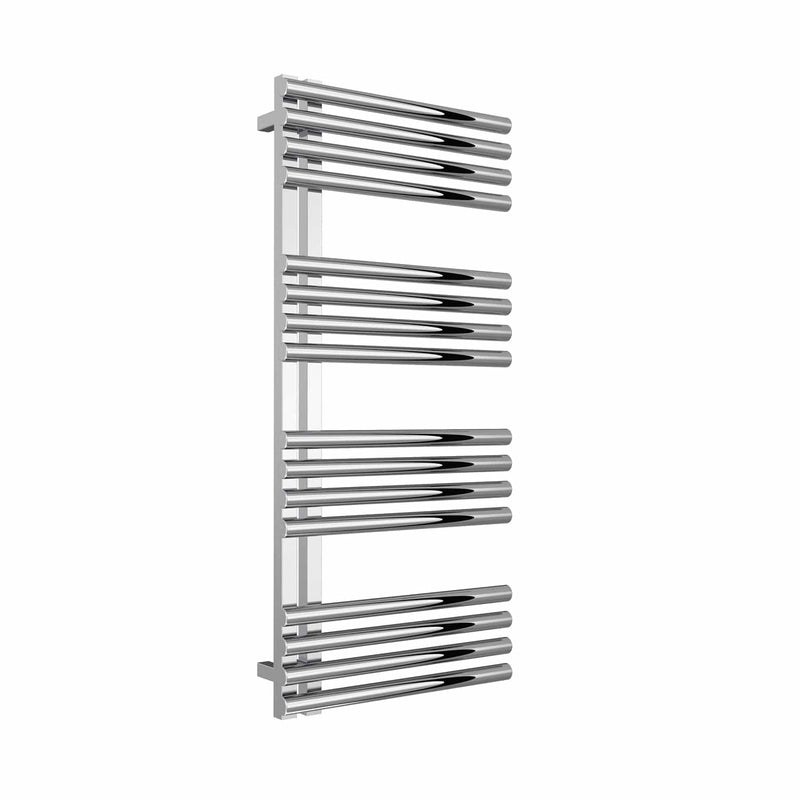 1106 x 500 mm Reina Designer Adora Vertical Heated Towel Rail Stainless Steel Radiator