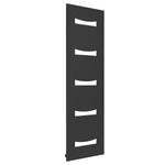 Anthracite Reina Designer Ancora Vertical Steel Radiator