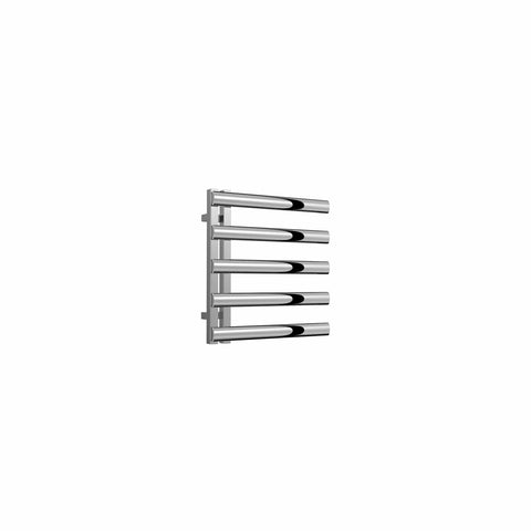 Polished / 530 x 500 mm Reina Designer Cavo Vertical Heated Towel Rail Stainless Steel Radiator