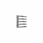 Brushed / 530 x 500 mm Reina Designer Cavo Vertical Heated Towel Rail Stainless Steel Radiator