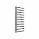 Brushed / 1230 x 500 mm Reina Designer Cavo Vertical Heated Towel Rail Stainless Steel Radiator