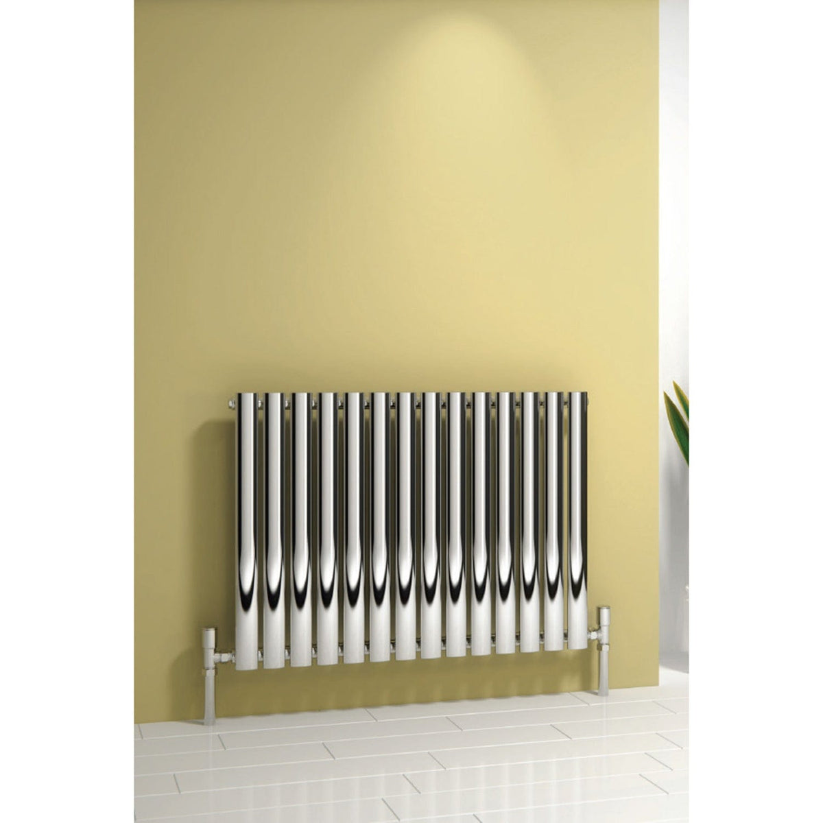 Reina Designer Chrome Neva Horizontal Steel Radiator