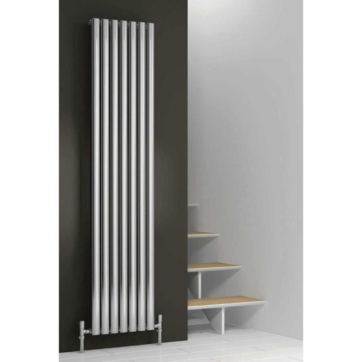 Reina Designer Chrome Neva Vertical Steel Radiator