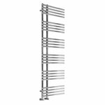 1550 x 500 mm / Chrome Reina Designer Elisa Vertical Heated Towel Rail Steel Radiator
