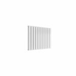 Double / White / 600 x 810 mm Reina Designer Flat Horizontal Steel Radiator