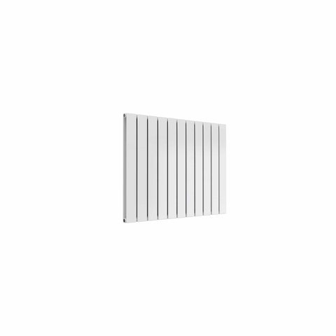 Double / White / 600 x 810 mm Reina Designer Flat Horizontal Steel Radiator