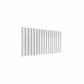 Double / White / 600 x 1254 mm Reina Designer Flat Horizontal Steel Radiator
