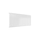 Single / White / 600 x 1402 mm Reina Designer Flat Horizontal Steel Radiator