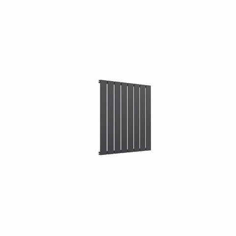 Single / Anthracite / 600 x 588 mm Reina Designer Flat Horizontal Steel Radiator