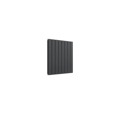 Double / Anthracite / 600 x 588 mm Reina Designer Flat Horizontal Steel Radiator