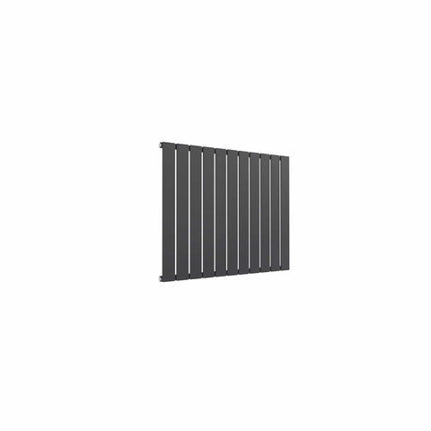 Single / Anthracite / 600 x 810 mm Reina Designer Flat Horizontal Steel Radiator