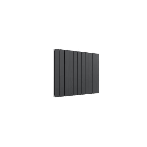 Double / Anthracite / 600 x 810 mm Reina Designer Flat Horizontal Steel Radiator