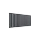 Single / Anthracite / 600 x 1402 mm Reina Designer Flat Horizontal Steel Radiator