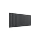 Double / Anthracite / 600 x 1402 mm Reina Designer Flat Horizontal Steel Radiator